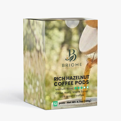 Rich Hazelnut Coffee Pods (Medium Roast)